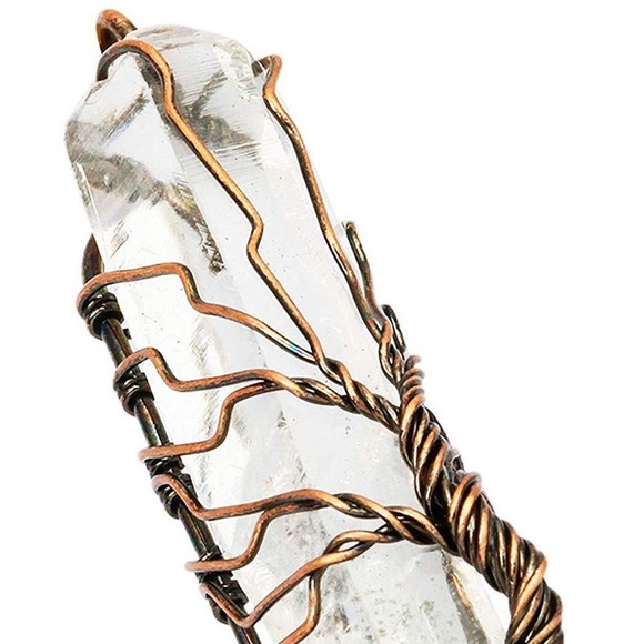 🌱TREE OF LIFE HANDMADE CRYSTAL PENDANT NECKLACE - Picture 3 of 5